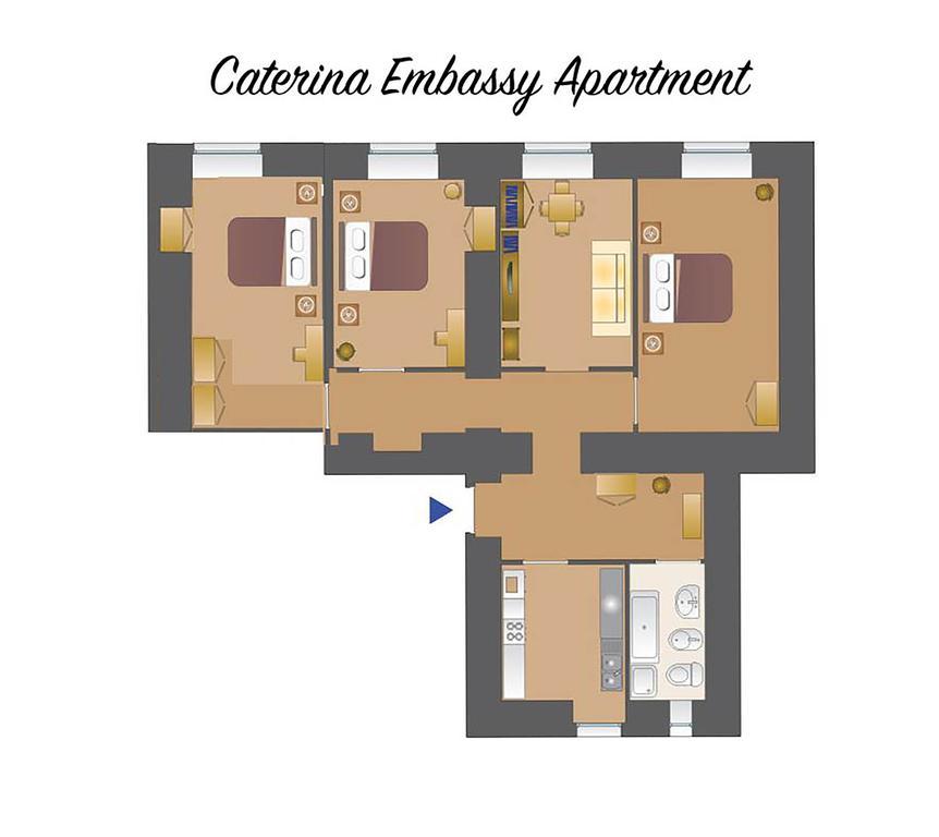 Caterina One O One - Embassy Apartment Rom
